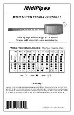 Предварительный просмотр 4 страницы Ross MidiPipes Instructions