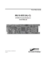 Ross MUX-8552A User Manual предпросмотр