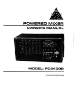 Ross PC6400B Owner'S Manual предпросмотр