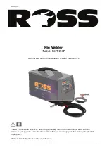 Ross RXT150P Installation, Use And Maintenance Manual предпросмотр