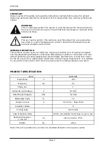 Preview for 2 page of Ross RXT150P Installation, Use And Maintenance Manual