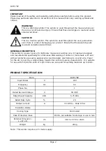 Preview for 2 page of Ross RXT175P General Instruction For Installation Use And Maintenance