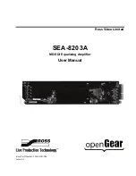 Предварительный просмотр 1 страницы Ross SEA-8203A User Manual