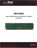 Предварительный просмотр 1 страницы Ross SRA-8802 User Manual