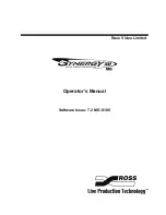 Ross Synergy 100 MD Operator'S Manual preview