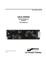 Ross UDA-8005A User Manual предпросмотр