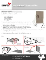 rosseto Avant Guarde RD001 Instruction & Specification Sheet предпросмотр