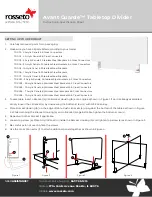 Preview for 1 page of rosseto Avant Guarde TD001 Instruction & Specification Sheet