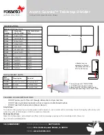 Preview for 2 page of rosseto Avant Guarde TD001 Instruction & Specification Sheet