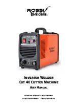 Rossi Welders Cut 40 User Manual предпросмотр