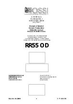 Rossi RR45 OD C/C Instruction Manual preview