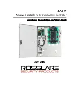 Preview for 1 page of Rosslare AC-225 PCBA Installation And User Manual