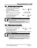 Preview for 20 page of Rosslare AC-C31V Installation Manual