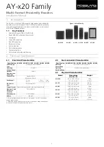 Preview for 1 page of Rosslare AY 20 Series Installation Manual