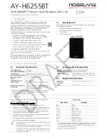 Предварительный просмотр 1 страницы Rosslare AY-H6255BT Installation And User Manual