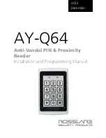 Rosslare AY-Q64 Installation And Programming Manual preview