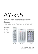 Preview for 1 page of Rosslare AY-S55 Installation And Programming Manual