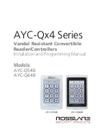 Preview for 1 page of Rosslare AYC-Q54B Installation And Programming Manual