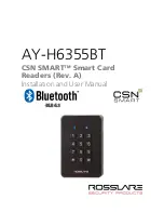 Rosslare CSN SMART AY-H6355BT Installation And User Manual preview