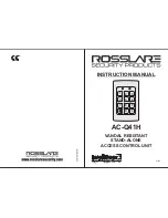 Rosslare InteliDoor AC-Q41H Instruction Manual preview