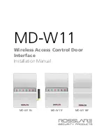 Preview for 1 page of Rosslare MD-W11BP Installation Manual