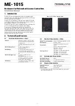 Rosslare ME-1015 Installation Manual preview