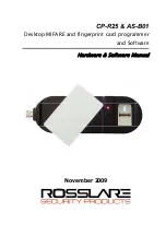 Предварительный просмотр 1 страницы Rosslare Mifare CP-R25 Hardware & Software Manual