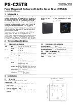 Rosslare PS-C25TB Installation Manual preview