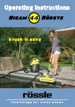 Preview for 9 page of Rossle BISAM 22 BRUSH Operating Instructions Manual