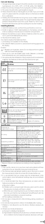 Preview for 4 page of Rossmax HC700 User Manual