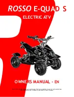ROSSO MOTORS E-QUAD S Owner'S Manual preview