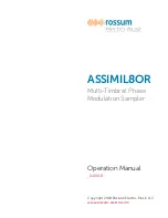 Preview for 1 page of Rossum ASSIMIL8OR Operation Manual