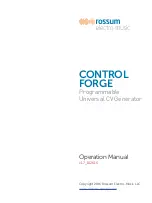 Предварительный просмотр 1 страницы Rossum Control Forge Operation Manual