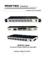 ROSTEC LMA8 Manual preview