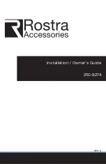 Rostra 250-8274 Installation  & Owners Manual preview