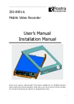 Rostra 250-8901A Installation & User Manual preview