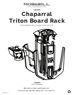 Roswell Chaparral Triton Board Rack Installation & Usage Instructions предпросмотр