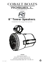 Предварительный просмотр 1 страницы Roswell Cobalt Boats R1 Installation & Usage Instructions