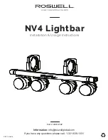 Предварительный просмотр 1 страницы Roswell NV4 Lightbar Installation & User'S Instructions