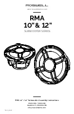 Roswell RMA 10 Assembly Instructions Manual preview