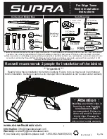 Roswell SUPRA Pro Edge Tower Installation Instructions And Owner'S Manual предпросмотр