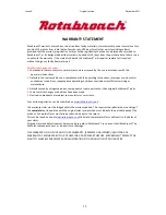 Предварительный просмотр 15 страницы Rotabroach CM/330C Operating Instructions Manual