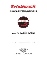 Rotabroach Cobra CM/200/1 Original Instructions Manual preview