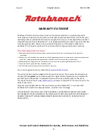 Предварительный просмотр 16 страницы Rotabroach RD140 User Manual