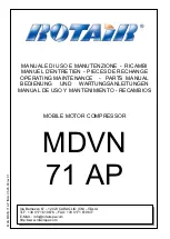 Preview for 1 page of Rotair MDVN 71 AP Operating, Maintenance & Parts Manual