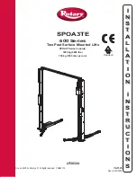 Rotary SPOA3TE 600 Series Installation Instructions Manual preview