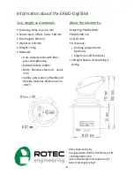 Предварительный просмотр 8 страницы Rotec ERGO-DigiStick Instruction Book