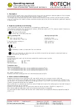 Preview for 4 page of Rotech DRZ Operating Manual