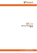 Preview for 1 page of Rotech RF LITE Series Operating & Maintenance Manual