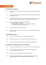 Preview for 10 page of Rotech RF LITE Series Operating & Maintenance Manual